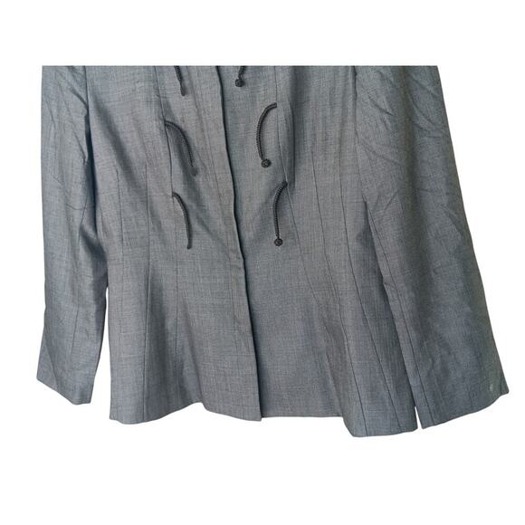 Giorgio Armani Gray Wool Silk Blend Jacket Blazer Size 46 (US 12) Made in Italy - Picture 5 of 16
